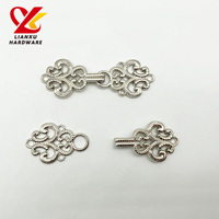 Boutons décoratifs en métal vintage, style chinois, fermoir de col pour robe Hanfu Cheongsam