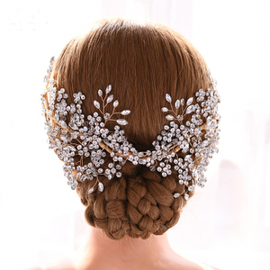 Rhinestone Bridal Headpiece Handmade <strong>Flower</strong> <strong>Wedding</strong> <strong>Hair</strong> Jewelry <strong>Hair</strong> <strong>Clip</strong> <strong>for</strong> Bridesmaid - Product Image 6