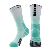 Chaussettes personnalisées avec logo, jacquard brodé, maille nid d'abeille, respirantes, chaussettes de sport pour la course à pied