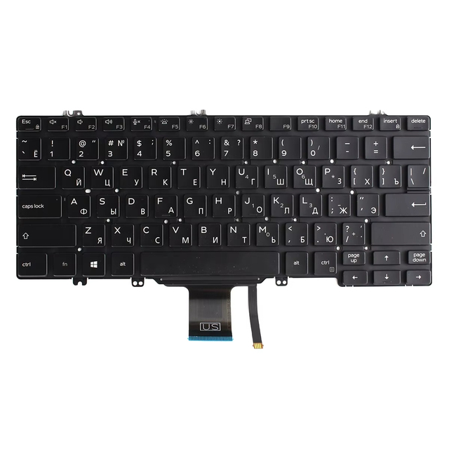 Replacement Spare Parts for HP 440 G5 Laptop New USB Mechanical Russian Laser Keyboard Supports French Japanese English Italian