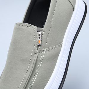 Chaussures décontractées pour hommes à semelle souple et antidérapante, respirantes, à enfiler, pour pieds larges, avec tige en toile, durables, idéales pour le voyage et la saison printanière - Product Image 5