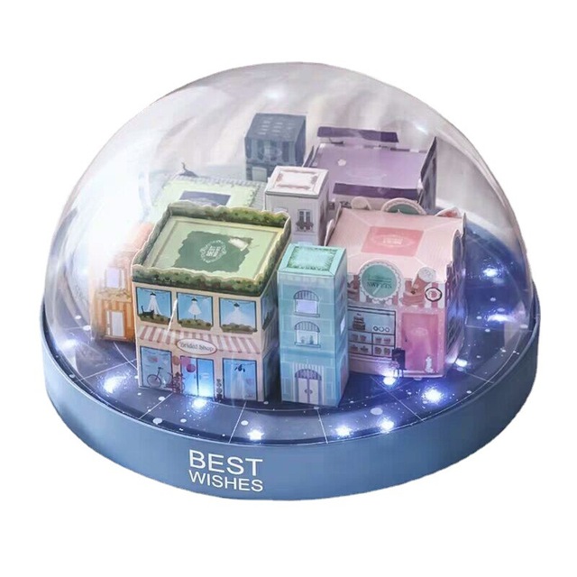 Custom Clear Boxes for Gift Pack Luxury Handmade Design Rigid Paper Cardboard  With Transparent Flap Lid Cosmetic Packaging Box
