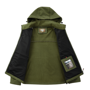 Chaqueta de aviador personalizada con logo para hombre, cuello holgado, estilo informal, gruesa, para otoño e invierno, ropa informal de primavera y otoño, ¡superventas! - Product Image 3