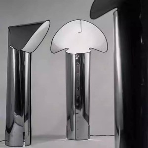 Lámpara de mesa italiana con forma de sombrero, de acero inoxidable, E27, LED, con interruptor de control, para sala de estar, dormitorio, accesorio de iluminación - Product Image 3