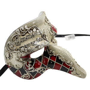 Doğrudan fabrika satış yüksek kalite plastik Handpainted parti venedik tarzı uzun burun maskeli topu kostümleri DIY düğün maskesi - Product Image 2