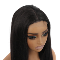 Orientfashion - Frontal Sintético Liso de Alta Calidad, Semiplumado, con Encaje Frontal, Precio Económico al por Mayor