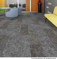 Dalles de moquette commerciales robustes 66x66, dos PVC, polypropylène, antistatiques, écologiques, pour maison et bureau, dalles modulaires