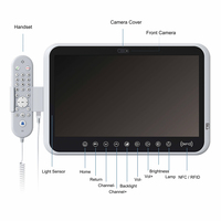 Conception robuste de 15.6 pouces Android 13 Terminal d'infodivertissement médical de chevet PC Tablette médicale antibactérienne avec ports HDMI RJ45