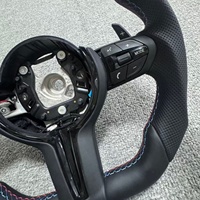 Volant en cuir noir pour BMW F10 F20 F30 F80 E60 E90 E92 F01 F11 F22 F30 F35 F31 E70 E71 F15 F16 M5 M3 M4 F82 X3 X5