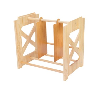 Estante de Almacenamiento de Discos de Vinilo de Madera, Organizador de CD Ajustable para Escritorio, Estantería de Madera Maciza con Divisores, Diseño Moderno - Product Image 4
