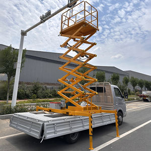 실외 6-12m 200kg 용량 완전 자동 맨 리프트 테이블 장거리 공중 작업을 위한 자동차 운반 가위 리프트 플랫폼 - Product Image 4