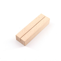 Support de table rectangulaire en bois écologique pour cartes, cartes postales, photos et menus
