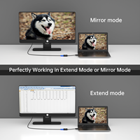 2024 nouveau Design 1080P 60Hz adaptateur HDMI vers VGA, MT-VIKI 23cm Logo personnalisé câble convertisseur HDMI vers VGA