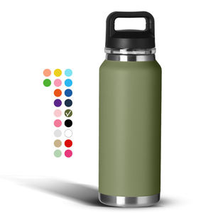 Groothandel 32 Oz Vacuüm Geïsoleerde Sport Water Fles Geïsoleerde Metalen Roestvrijstalen Fles Fles Met Handvat En Deksel - Product Image 1