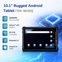 Tablet Industrial Resistente de 10 Pulgadas, Android 14, IP65 Impermeable, 10000mAh, 8GB, 128GB, 5G, WiFi, NFC, Escáner de Código de Barras, OEM Personalizado