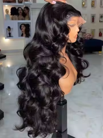 Perruques en cheveux humains ondulés densité 250, pré-épilées, pré-coupées, bonnet 3D avec nœuds blanchis, sans colle, pour femme