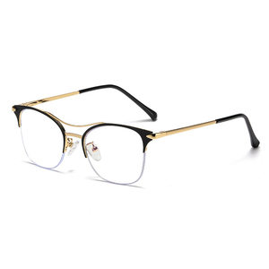 Kacamata miopi wanita, lensa mata <span class=keywords><strong>Retro</strong></span> Fashion romik bingkai persegi bergaya antik pemblokir cahaya biru untuk perempuan 2024 - Product Image 6