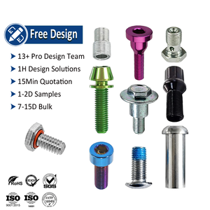 สลักเกลียวล้อสไปเดอร์สลักเกลียวปิดด้วยตนเองฝาปิดก้านไทเทเนียมแบบปีกผีเสื้อด้านหลังสลักเกลียวกันกระแทก - Product Image 1