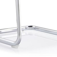 Chaise de bureau ergonomique JOHOOFURNITURE avec base cantilever, vente en gros, Sedia Da Ufficio pour bureau à domicile, coussin épais confortable