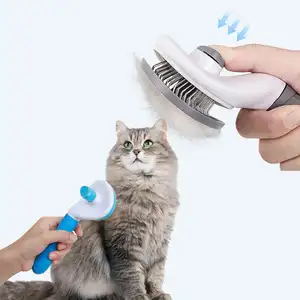 Çıkarır köpek saç tarak kedi köpek tımarlama fırçası saç kendini temizleme slicker fırçalar sıcak satış Pet malzemeleri kedi tarak