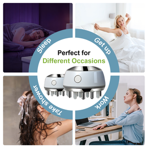 Dispositivo Eléctrico <span class=keywords><strong>de</strong></span> Belleza para el Cuero Cabelludo, Masajeador Portátil para el Crecimiento del Cabello, Alivia la Tensión del Cuero Cabelludo, Mejora la Circulación, Uso Doméstico, <span class=keywords><strong>Jade</strong></span> - Product Image 3