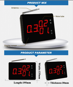 Aumente la Eficiencia del Servicio en Restaurantes: Sistema de Llamada Inalámbrico con 1 Controlador Principal y 8 Botones para un Servicio Más Rápido - Product Image 6