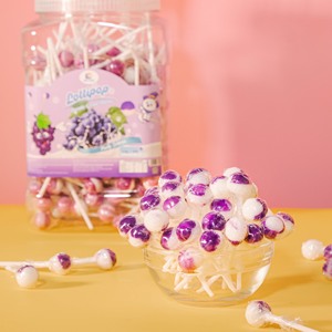 Grape Lollipop Dai Long Supplies Best Quality Delicious Fruit <b>Candy</b> With Stick Tasty <b>Candy</b> Good Product - Product Image 2