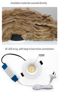 Spots LED encastrés pour <span class=keywords><strong>plafond</strong></span> 10W, intérieur, anti-éblouissement, COB, réglables, dimmables, éclairage encastré pour <span class=keywords><strong>plafond</strong></span>, maison - Product Image 3