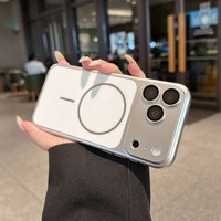 Nouvelle coque de protection rigide de luxe en PC avec protection de l'appareil photo pour iPhone 18 Pro Max 13 14 15 16 17 Pro, compatible avec la charge sans fil