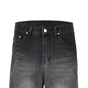 High Quality Tailor-Made Blue Denim Bell Bottom <strong>Trousers</strong> for <strong>Men</strong> Vintage Style with Unique Logo Solid <strong>Pattern</strong> for Winter - Product Image 3
