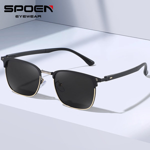 SPOEN Square Sunglasses UV400 Polarized Full Rim Men Outdoor Fashion <b>Eyewear</b> - Product Image 1