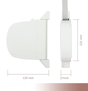 <span class=keywords><strong>Persiana</strong></span> enrollable plegable para exteriores con <span class=keywords><strong>cinta</strong></span> <span class=keywords><strong>de</strong></span> PVC para fijación en pared/marco <span class=keywords><strong>de</strong></span> ventana, sistema universal (<span class=keywords><strong>cinta</strong></span> blanca <span class=keywords><strong>de</strong></span> 18 mm) - Product Image 2