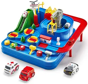Pistes de course voiture aventure jouets préscolaire jouet éducatif véhicule Puzzle voiture piste ensembles de jeux pour les tout-petits