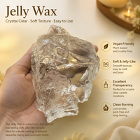 Cire en gel en vrac haute pureté pour la fabrication de bougies à fleurs séchées DIY