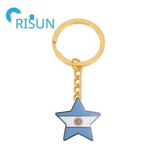 Fábrica <span class=keywords><strong>Argentina</strong></span> Buenos Aires viaje recuerdo llavero personalizado Metal esmalte argentino mapa bandera llavero - Product Image 4