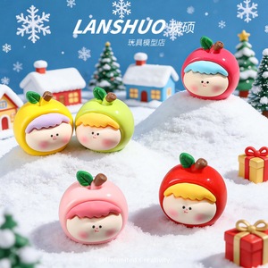Lanshuo Apple Resin Figurines Christmas Decor Handmade Craft Gift Set - Product Image 2