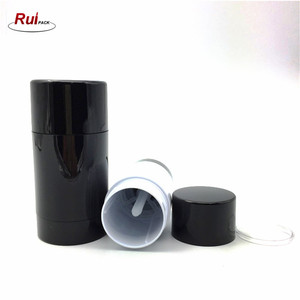 Récipient de déodorant torsadé à remplissage inférieur vide en plastique OEM OEM pour parfum solide emballage de <span class=keywords><strong>Deo</strong></span> Stick noir blanc personnalisé 30g 50g 75g - Product Image 2