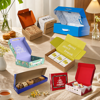Boîte d'expédition en carton ondulé pliable, robuste et pratique, avec impression de logo personnalisé, couleur unie, pour chaussures et vêtements