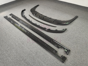 مجموعة الهيكل ل Bently Flying Spur W12 2023 الترقية إلى الشفة الأمامية من ألياف الكربون الناشر الخلفي الجانبي للجزء الجانبي من ملحقات السيارة للجزء الخلفي من الجناح - Product Image 2