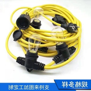 <b>E27</b> <b>Lamp</b> <b>Holder</b> String Light Wire 1.5 Sqmm Eu Plug 220V Plastic Bulb <b>Holder</b> Screw Type Convenient Outdoor Use - Product Image 2