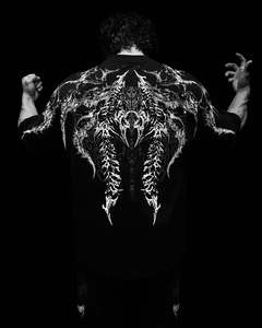 <span class=keywords><strong>Camiseta</strong></span> King Mcgreen Star Summer New Gothic Streetwear para <span class=keywords><strong>Hombre</strong></span> y Mujer, <span class=keywords><strong>Camiseta</strong></span> Extra Grande con Estampado de <span class=keywords><strong>Esqueleto</strong></span>, Estilo Grunge Oscuro - Product Image 3