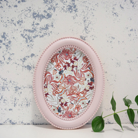 Cadre photo ovale en résine de style moderne, cadre décoratif pour chambre à coucher, salon, décoration de la maison