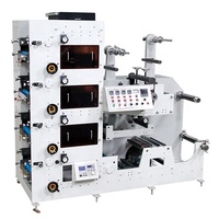 Machine d'impression de papier d'impression flexographique, type étroit 3 4 5 6 7 8 couleurs