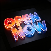 Lettres rétroéclairées LED personnalisées imprimées UV, étanches IP65, enseigne lumineuse 3D pour devanture de magasin, logo d'entreprise extérieur