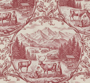 Botanical Dense Floral Window Drapery Panel 70% <b>Light</b> Blocking Decorative Curtain <b>Inspired</b> <b>by</b> Toile Du Tyrol for Living Room - Product Image 5