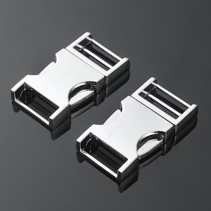 Hebilla deslizante de aleación de zinc plateada ajustable para bolsos, duradera - Product Image 3