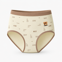 Al por mayor Bragas de mujer con estampado de oso y letras, de tiro medio, suaves, transpirables, de alta elasticidad, con refuerzo antibacteriano 7A, directo de fábrica OEM6