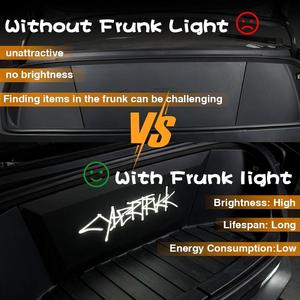 Emblème de coffre avant éclairé par LED et bande lumineuse ambiante pour Tesla Cybertruck - Product Image 3