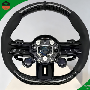 Volants de voiture sport en cuir marron W204 W205 <span class=keywords><strong>AMG</strong></span> CLA, <span class=keywords><strong>prix</strong></span> du <span class=keywords><strong>volant</strong></span> pour <span class=keywords><strong>Mercedes</strong></span> Benz - Product Image 2