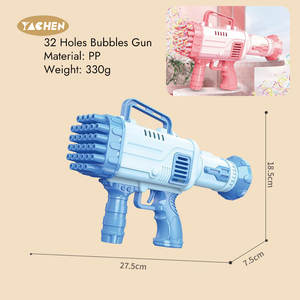 Pistola de Burbujas YACHEN Lanzacohetes con 32 Agujeros Juguete de Burbujas <span class=keywords><strong>Rocket</strong></span> <span class=keywords><strong>Boom</strong></span> Tipo Gatling para Adultos y Niños - Product Image 2